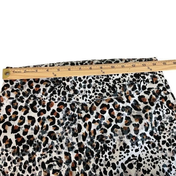 Zac & Rachel Women Pants Crop Pullover Stretch Leopard - Picture 4 of 6
